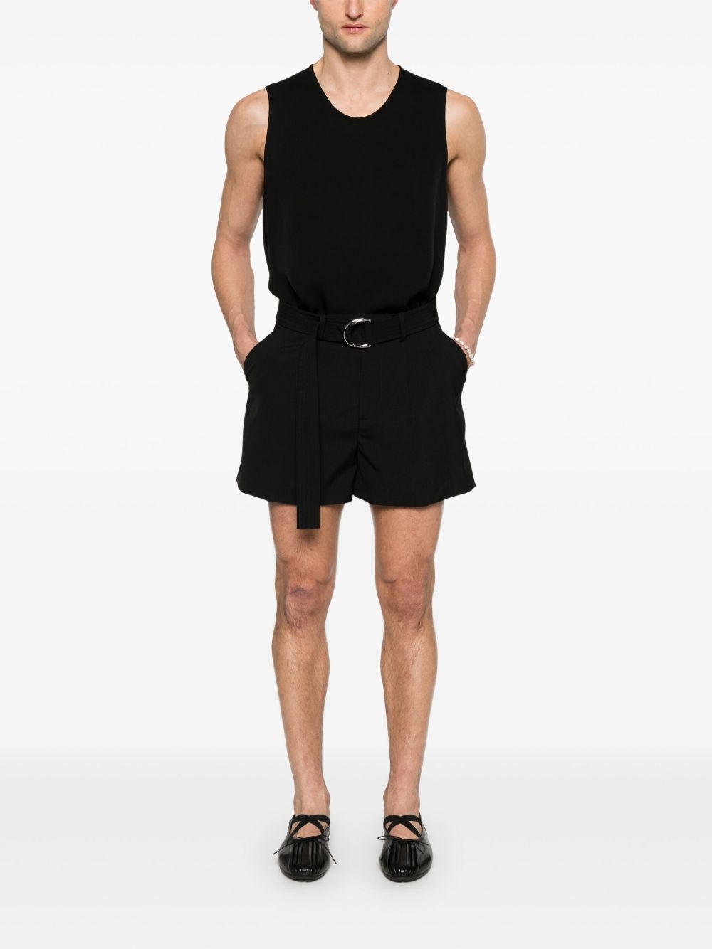 crepe tank top - 2