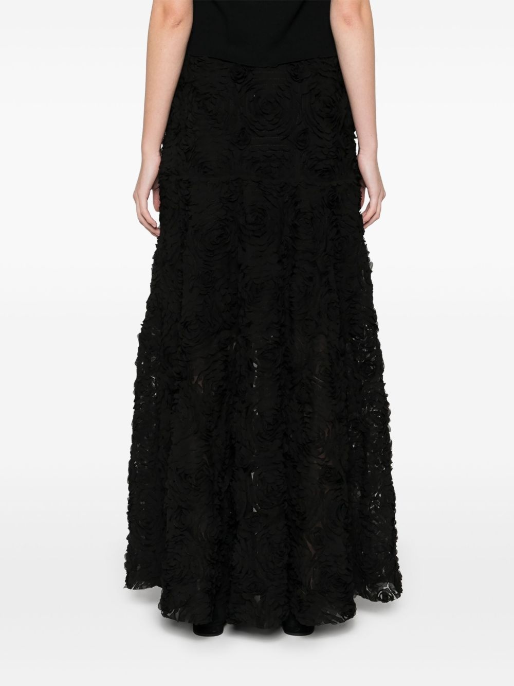 embroidered maxi skirt - 4
