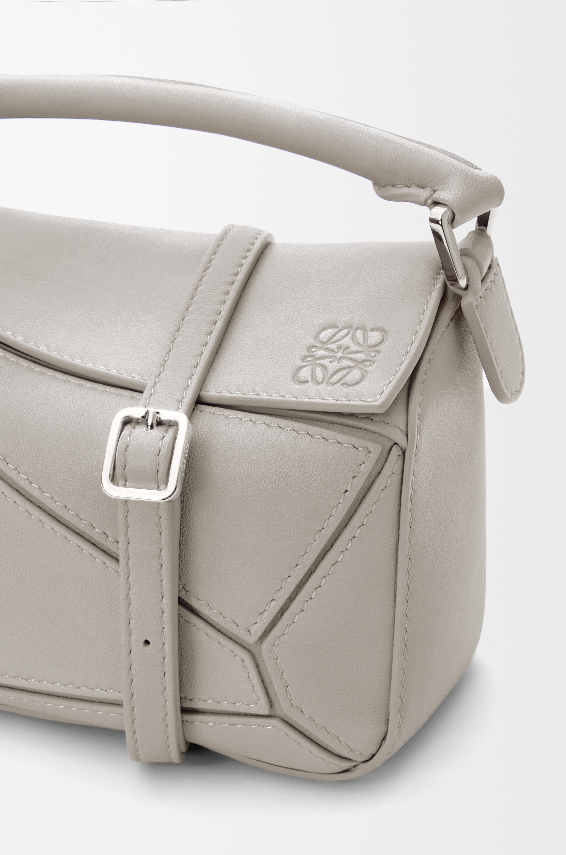 Mini Featherlight Puzzle bag in nappa lambskin - 14