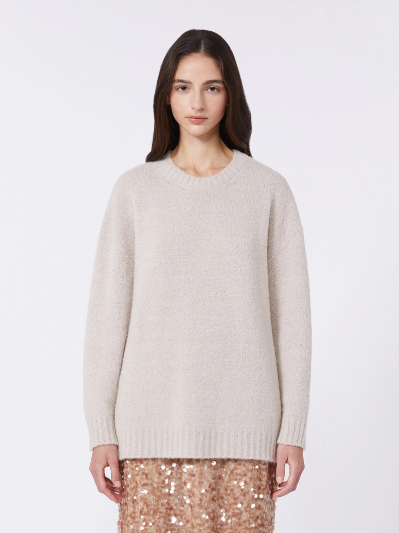 PESCO Oversized alpaca and cotton sweater - SAND 3