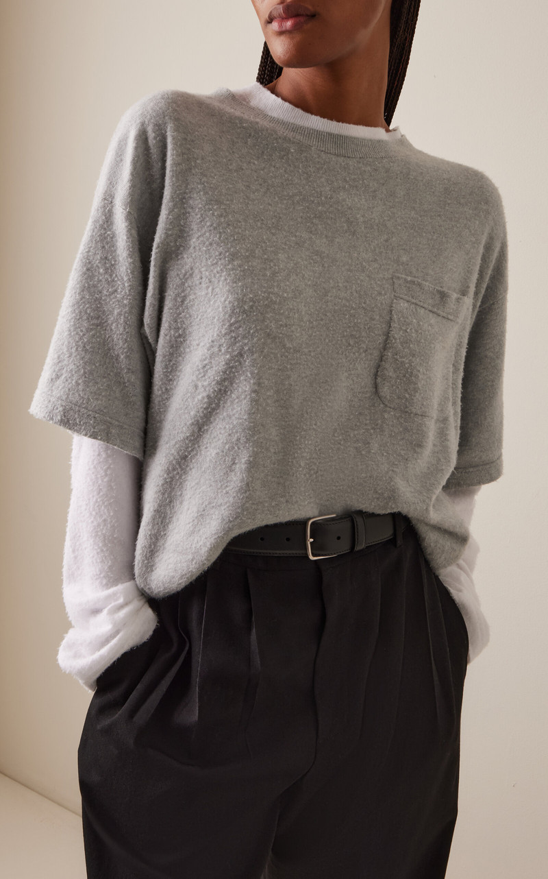 The Row Maxi Classic Leather Belt black outlook