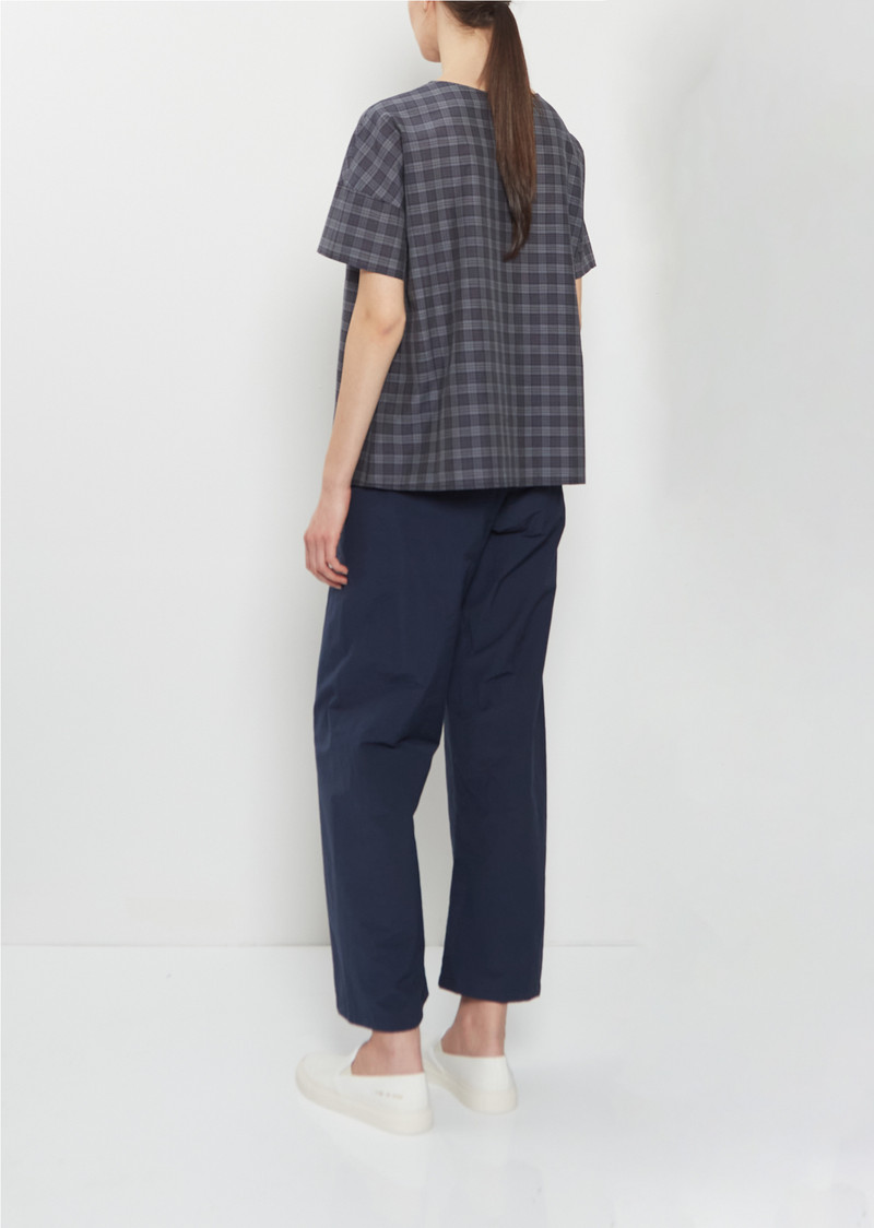apuntob Short Sleeve Cotton Silk Top outlook