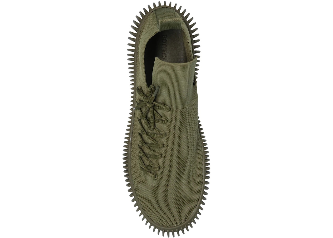 Bottega Veneta Ripple Fabric Trainer Khaki Green - 2