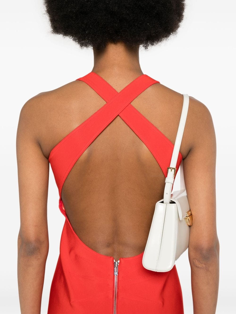 crossover-strap dress - 5