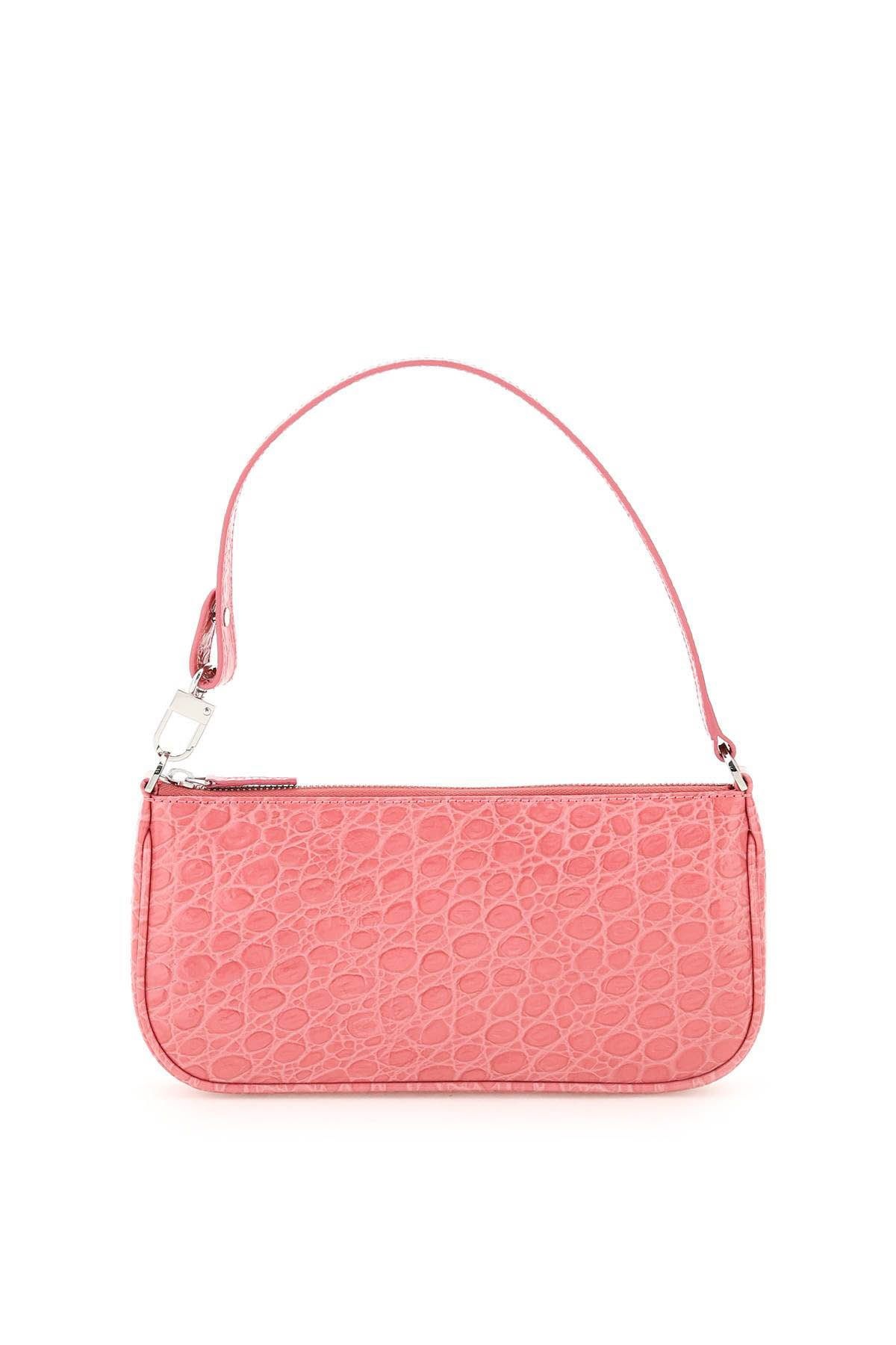 CROCO EMBOSSED LEATHER RACHEL BAG - 1