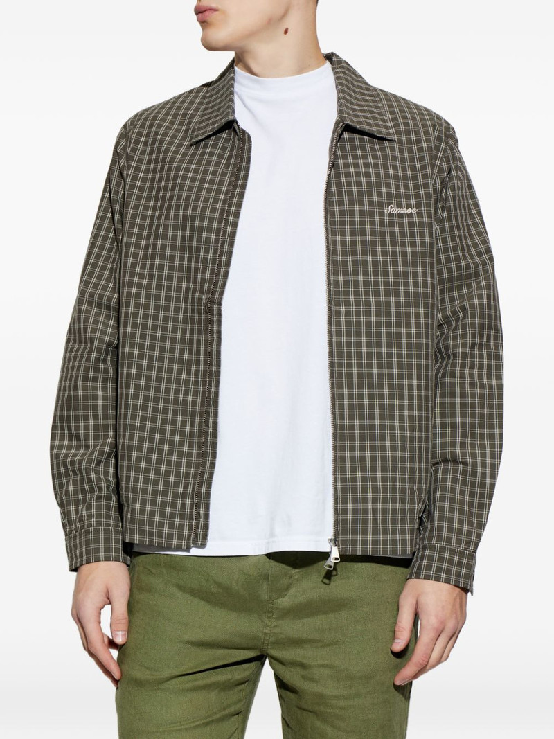 Sabeck plaid-pattern zip-fastening jacket 3