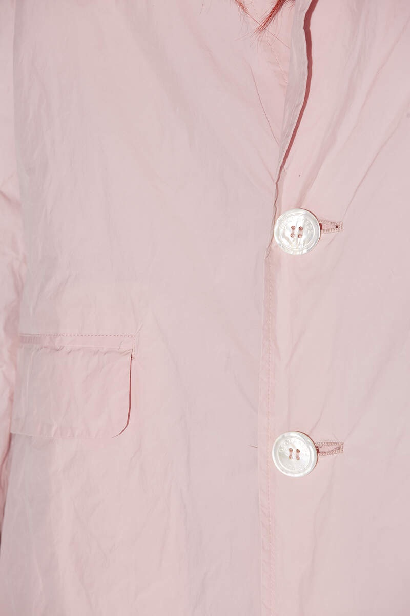 THREE BUTTON RAIN COAT - 4