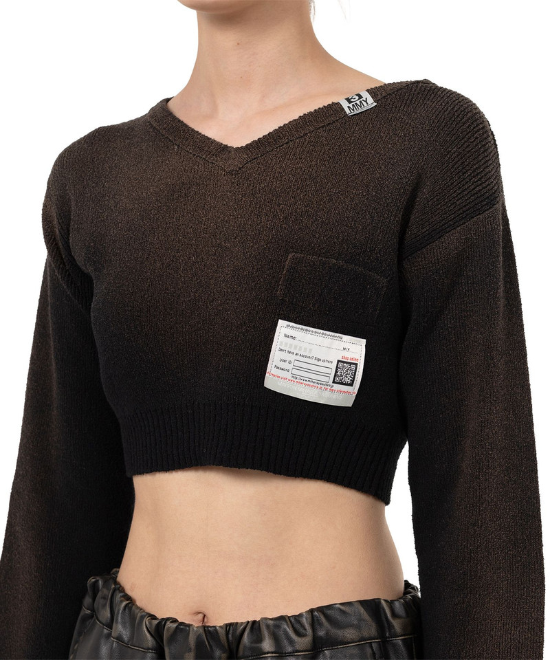 Sun Faded Like Cropped Knit Sweater 8