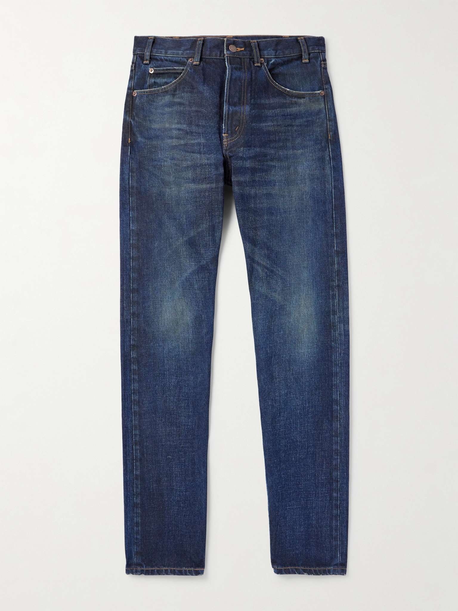 Lou Slim-Fit Distressed Jeans - 1