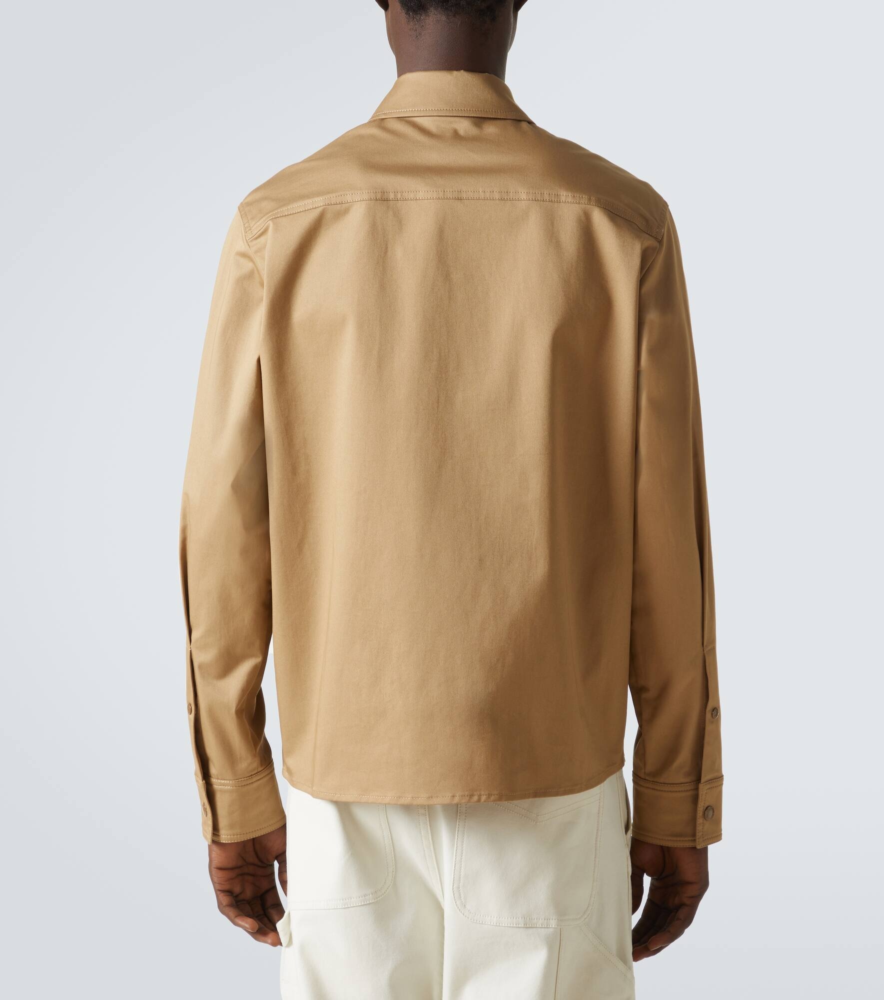 Cotton-blend gabardine jacket - 4