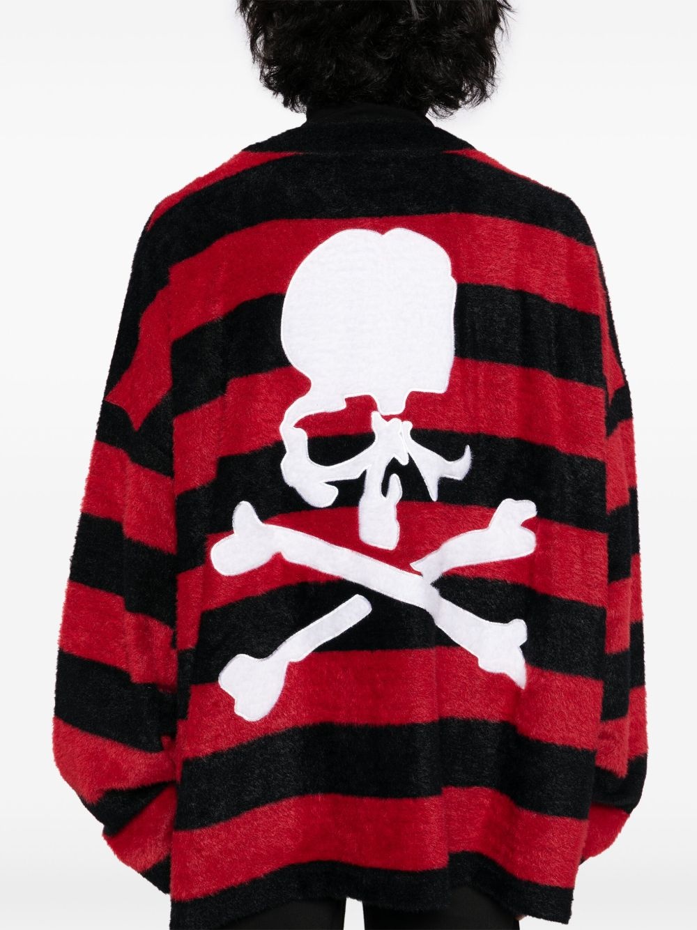 logo-patch cardigan - 5