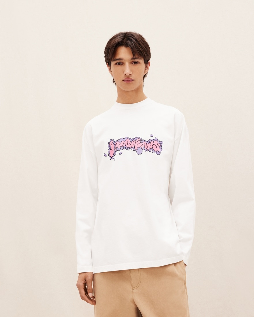 Jacquemus Le T-Shirt Desenho Manches Longues Daisy Logo Long