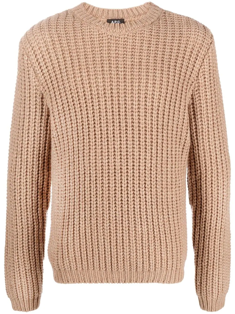 chunky-knit crew-neck jumper - 1