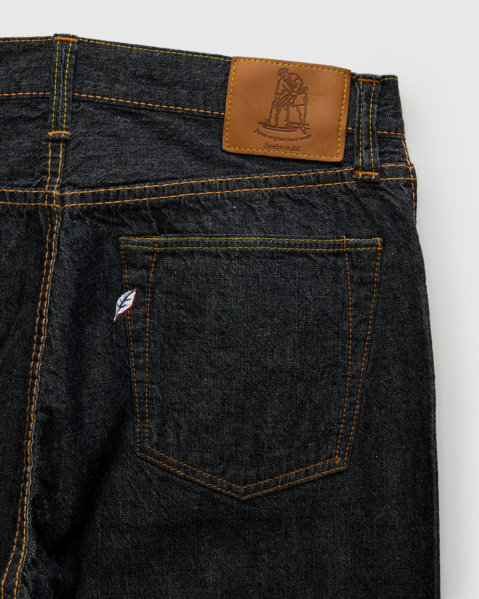1182-002 10oz Lightweight Selvedge Denim - Piped Straight Fit - 4