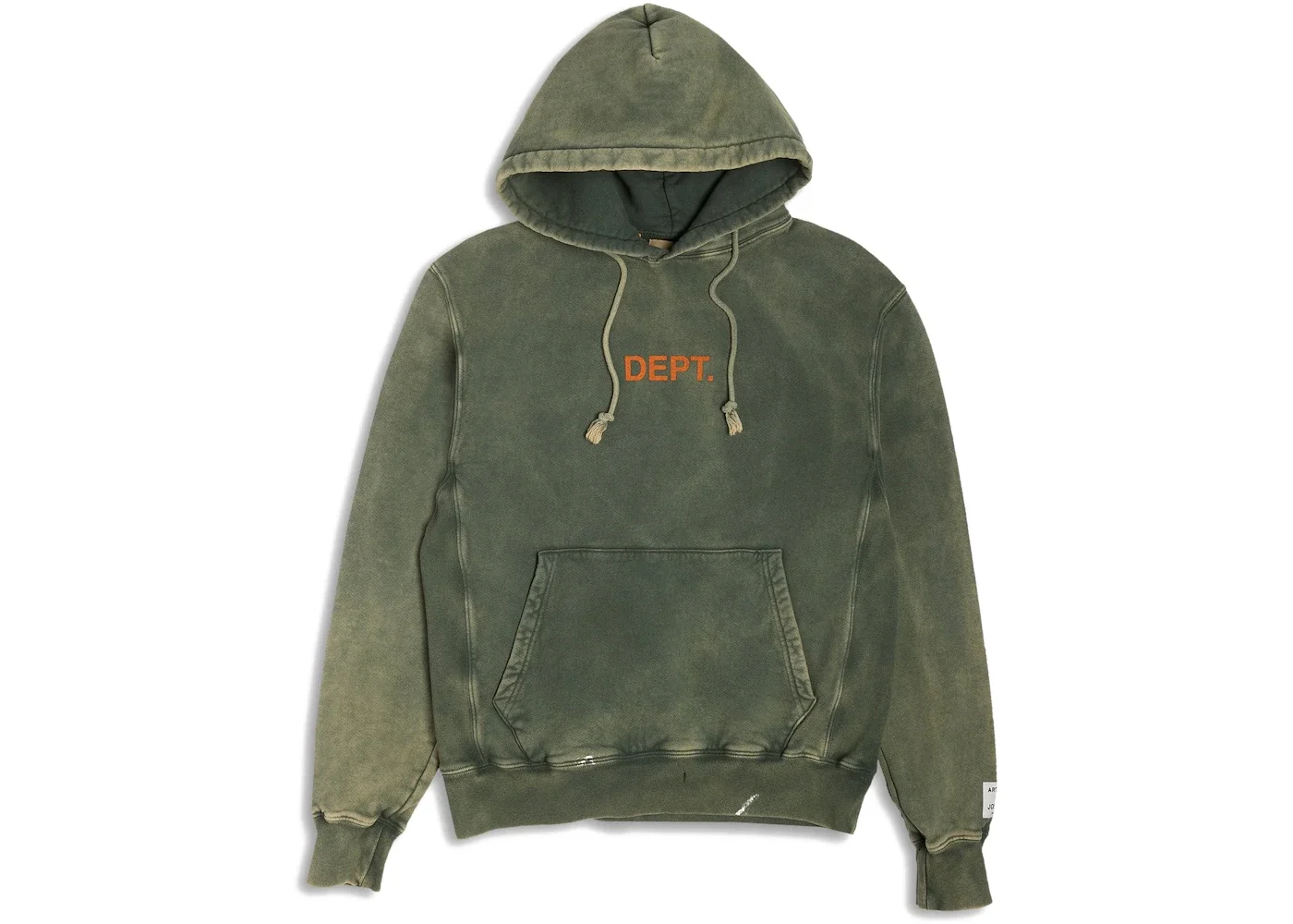 Gallery Dept. Center Logo Hoodie Green - 1