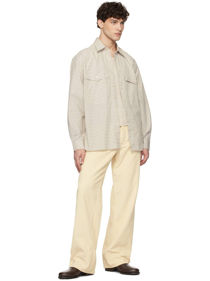 SUNFLOWER Off-White Wide Twist Cord Trousers outlook