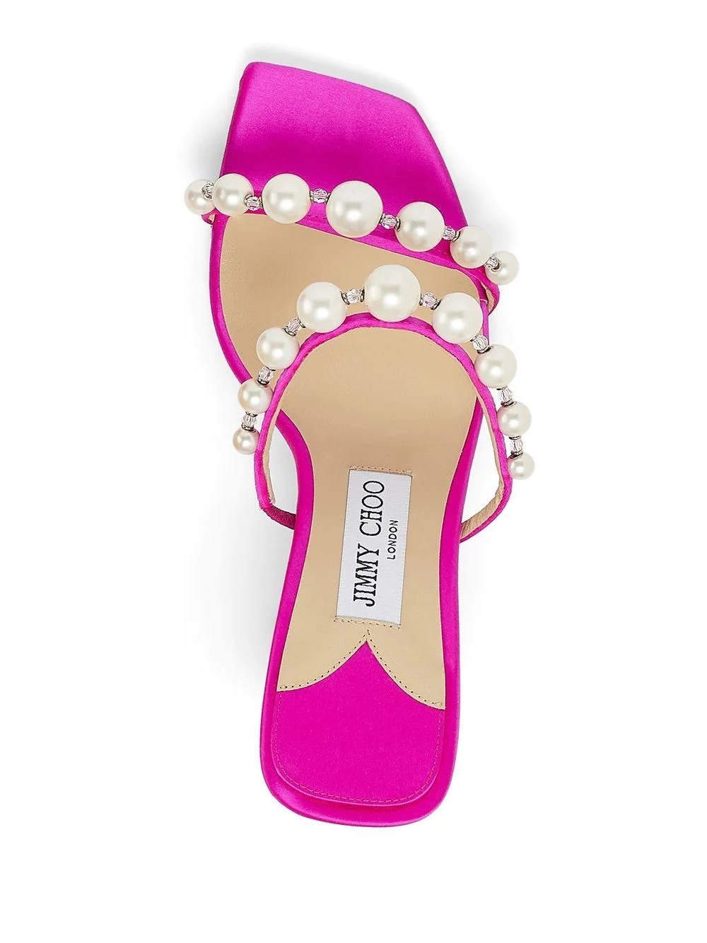 Amara satin 85mm sandals - 4