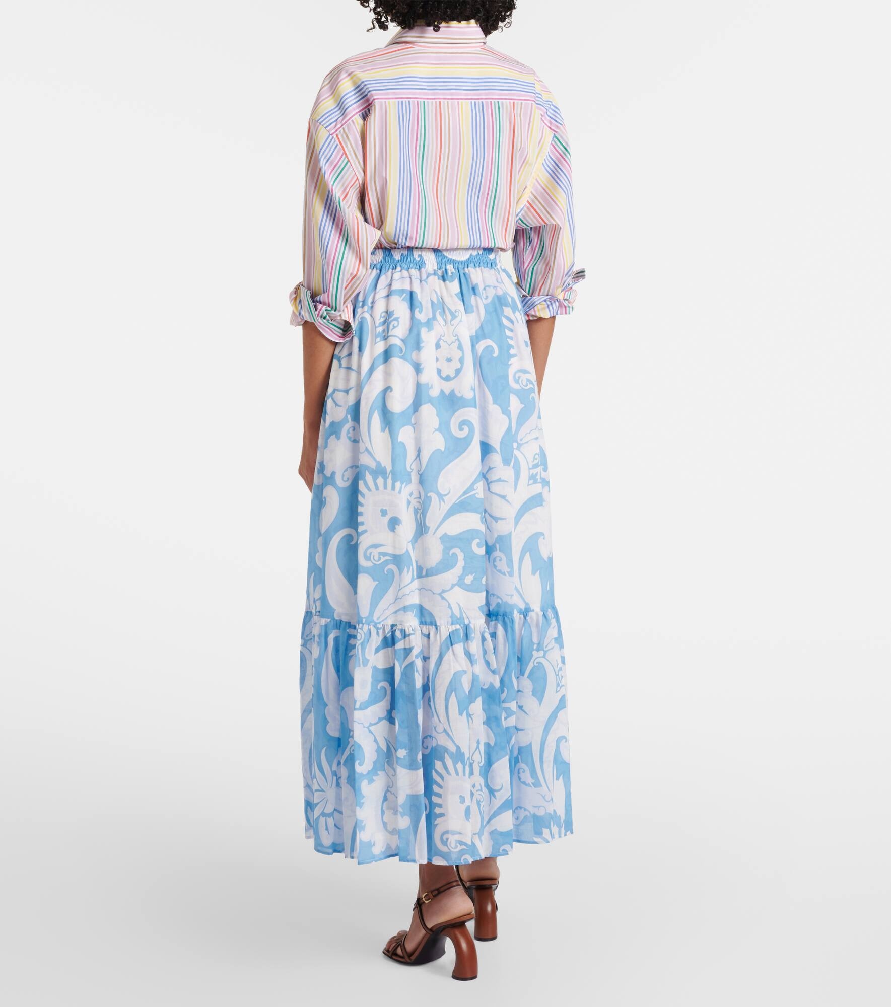 Paisley cotton maxi skirt - 3