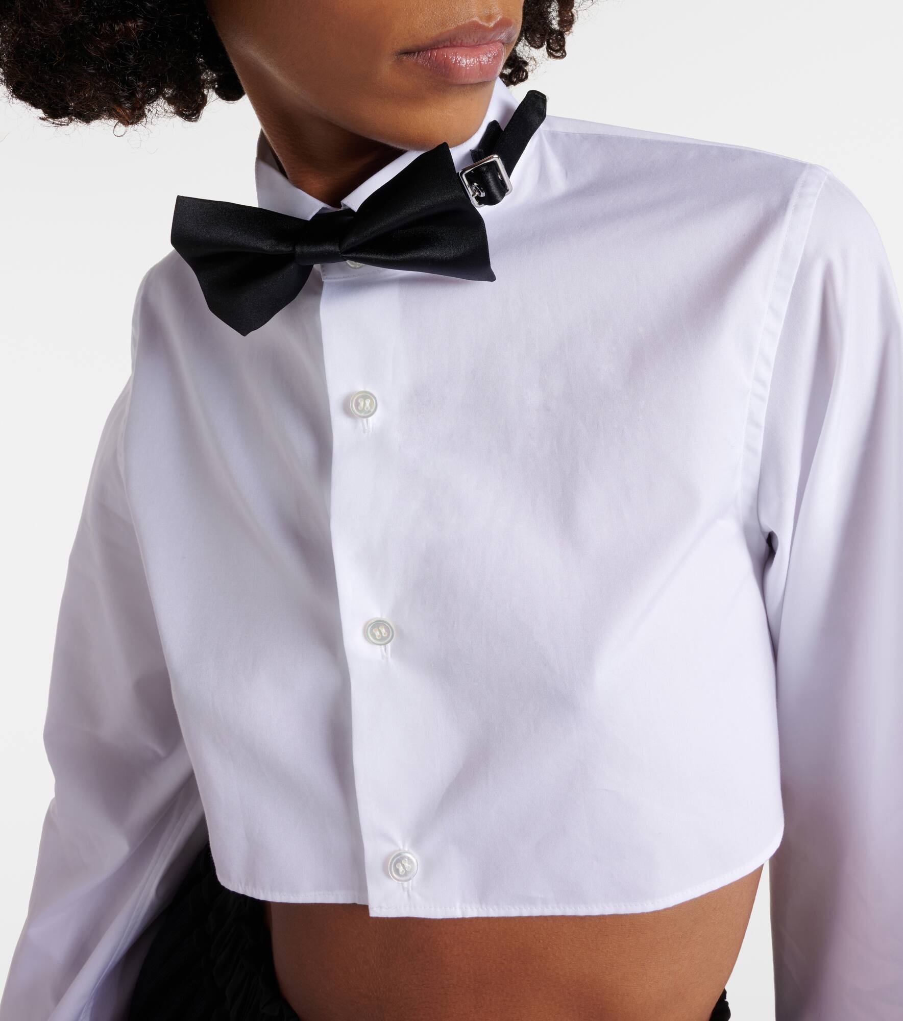 Cropped cotton shirt - 4