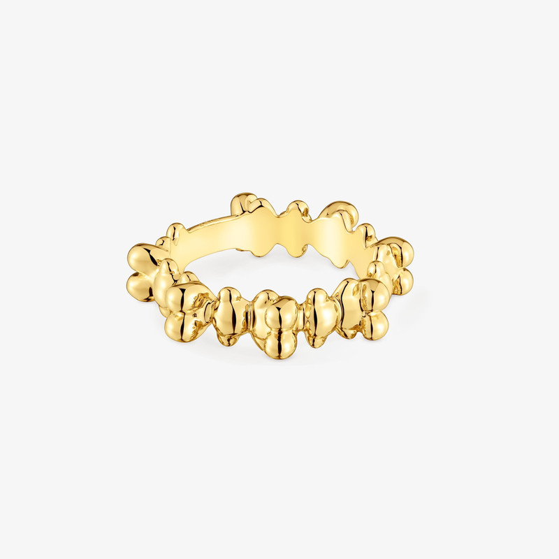 TOUS Bold Bear medium Ring with 18K gold vermeil and bear motifs outlook