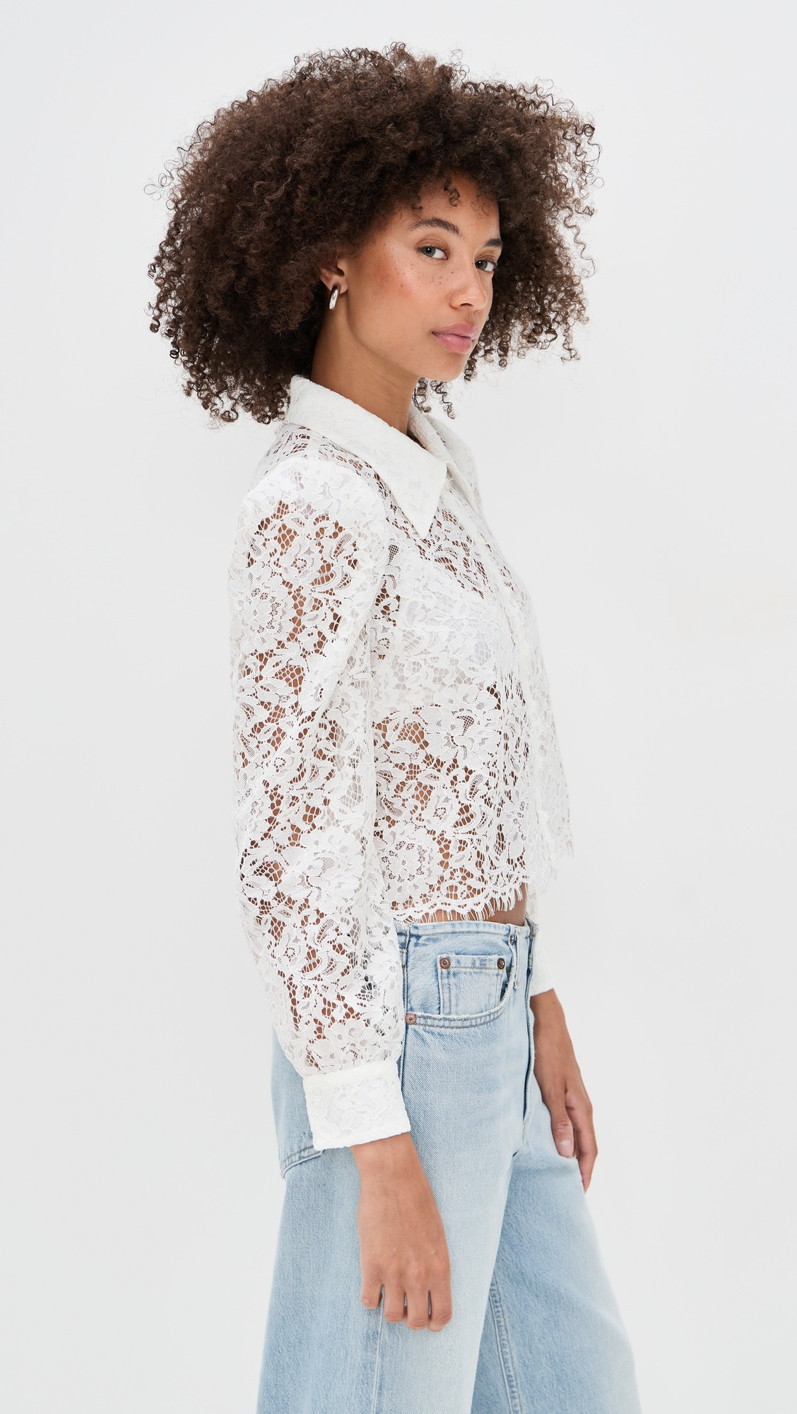 Anita Lace Button Up Blouse - 3