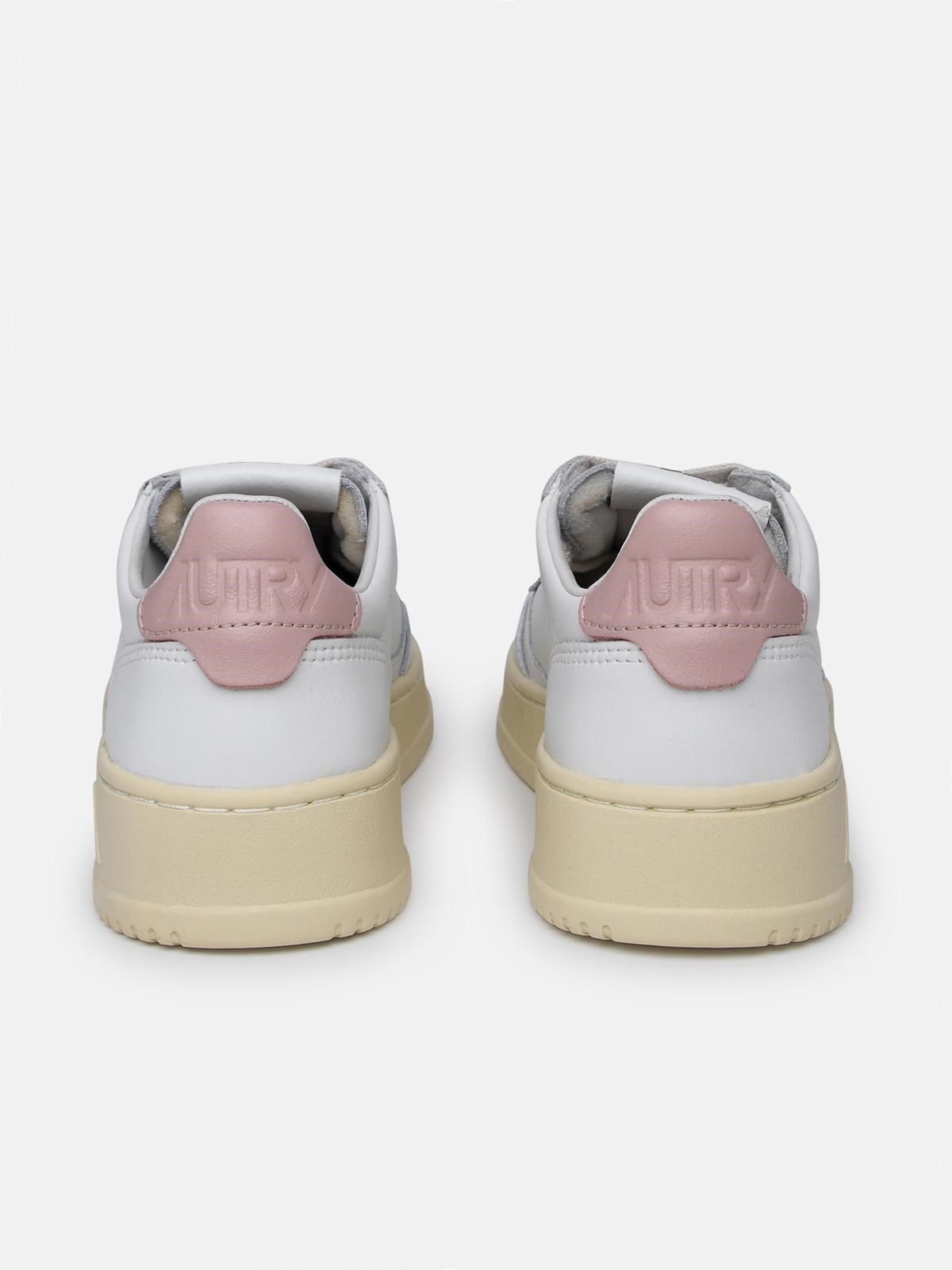 'MEDALIST' WHITE LEATHER SNEAKERS - 4