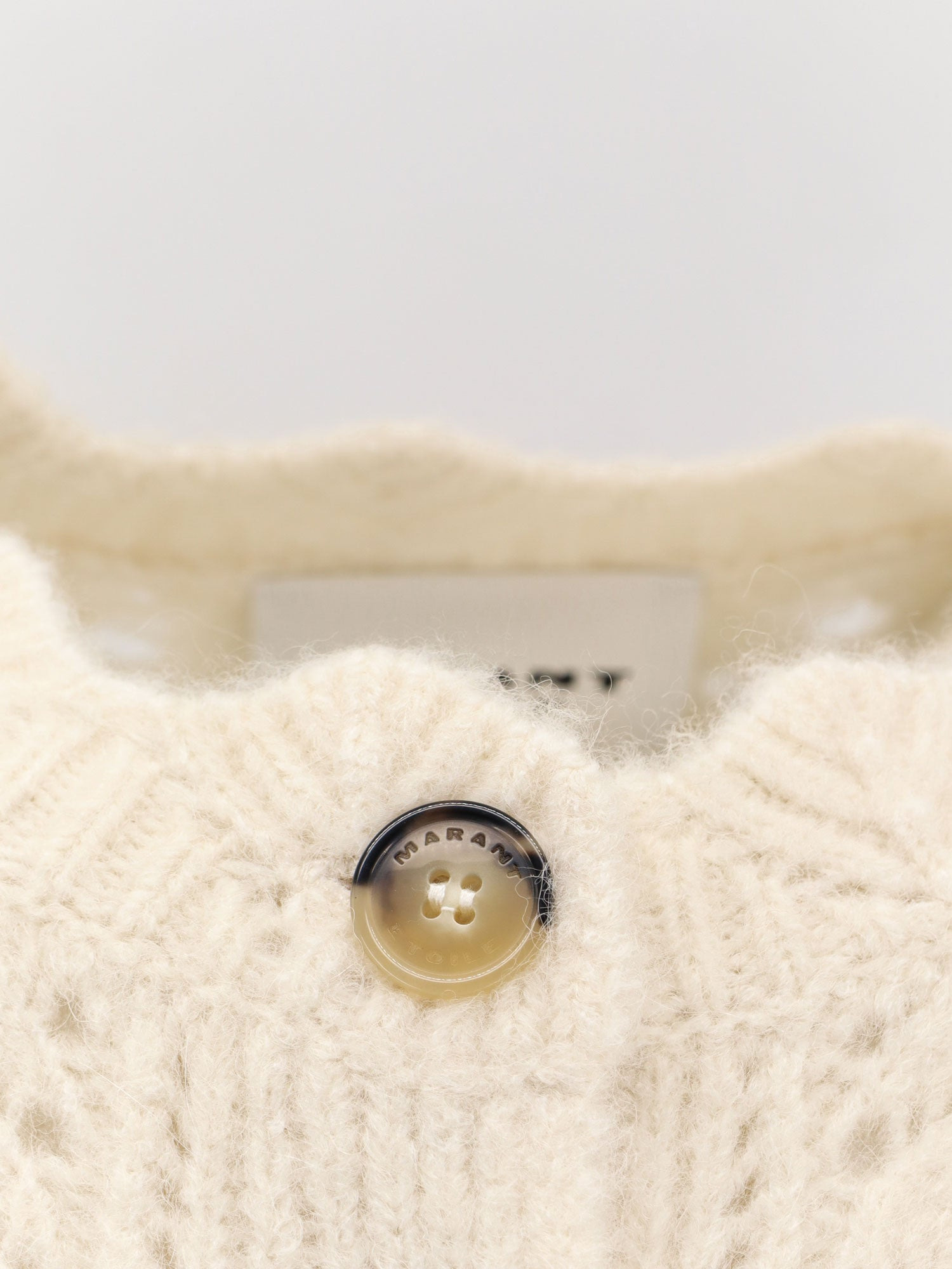Maxine Perforated Alpaca Blend Cardigan - 3