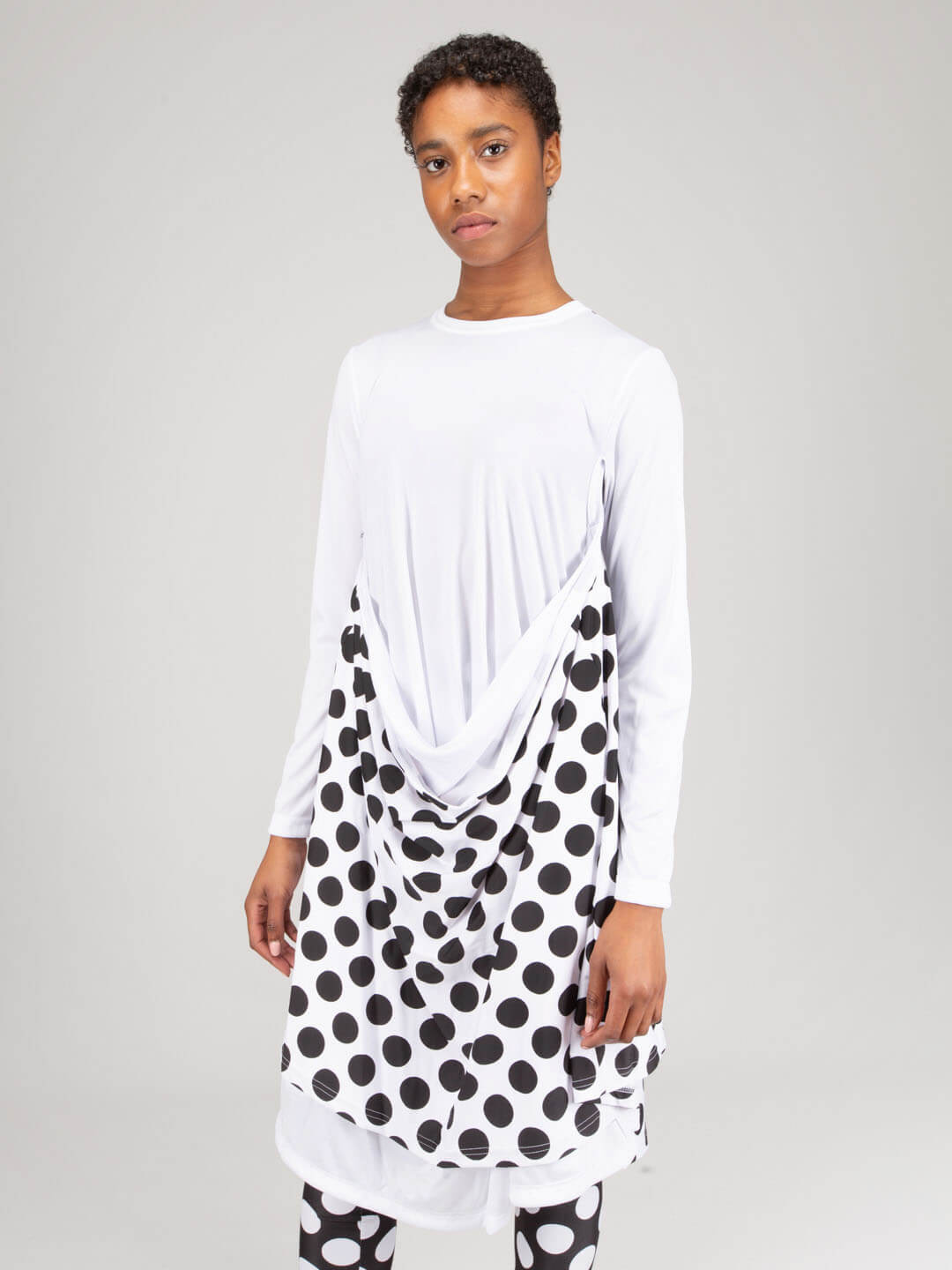 Ladies Layered Longsleeve white - 2