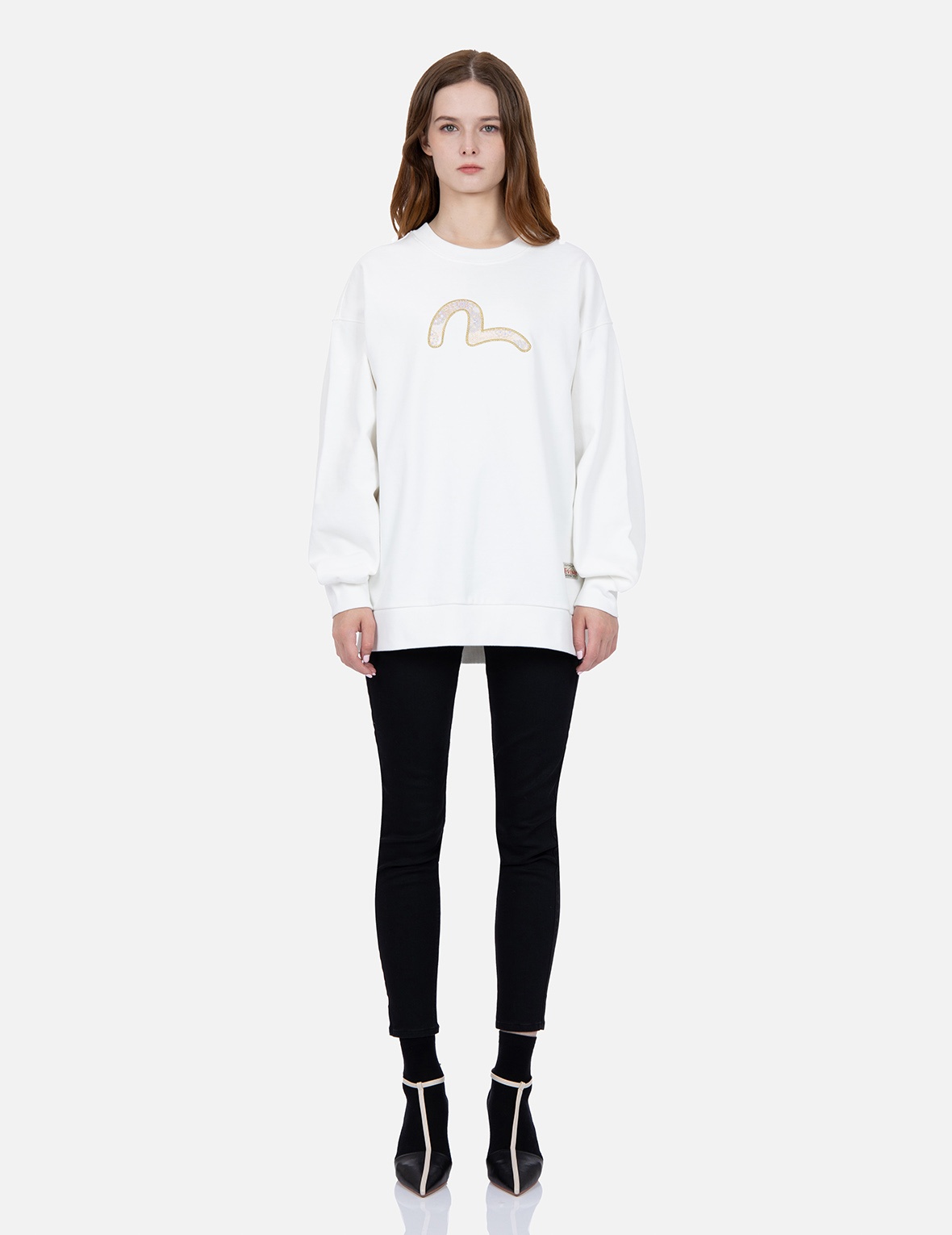 BROCADE SEAGULL APPLIQUÉ SWEATSHIRT - 5