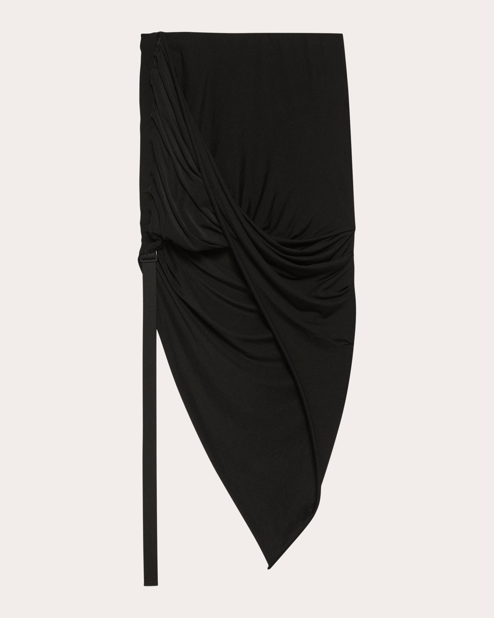 Wind Asymmetric Ruched Jersey Skirt - 6