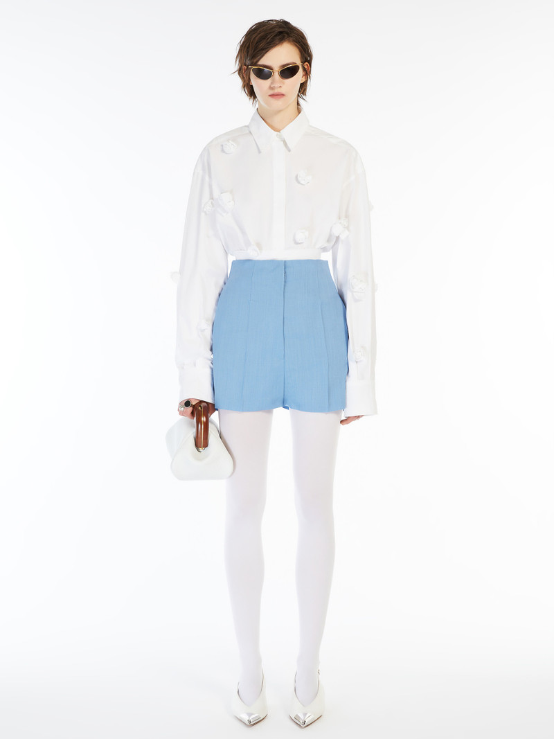 Sportmax BISOUS Oversized shirt with 3D rose detail outlook