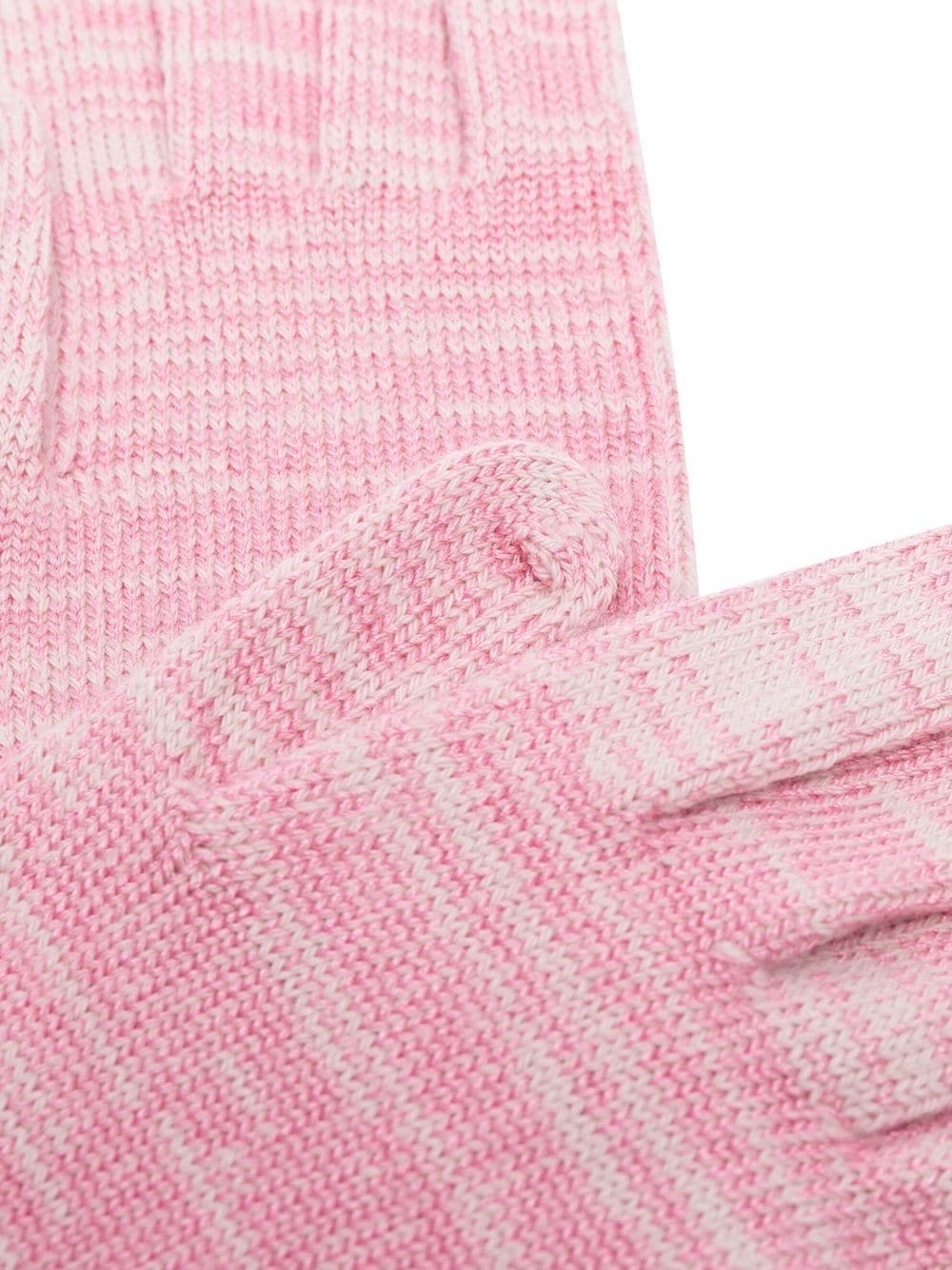 zigzag-cuffs knitted gloves - 2