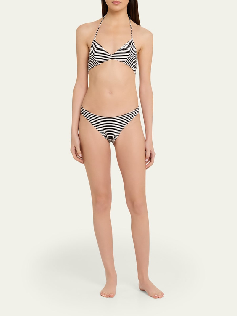 NILI LOTAN Striped Bikini Bottoms outlook
