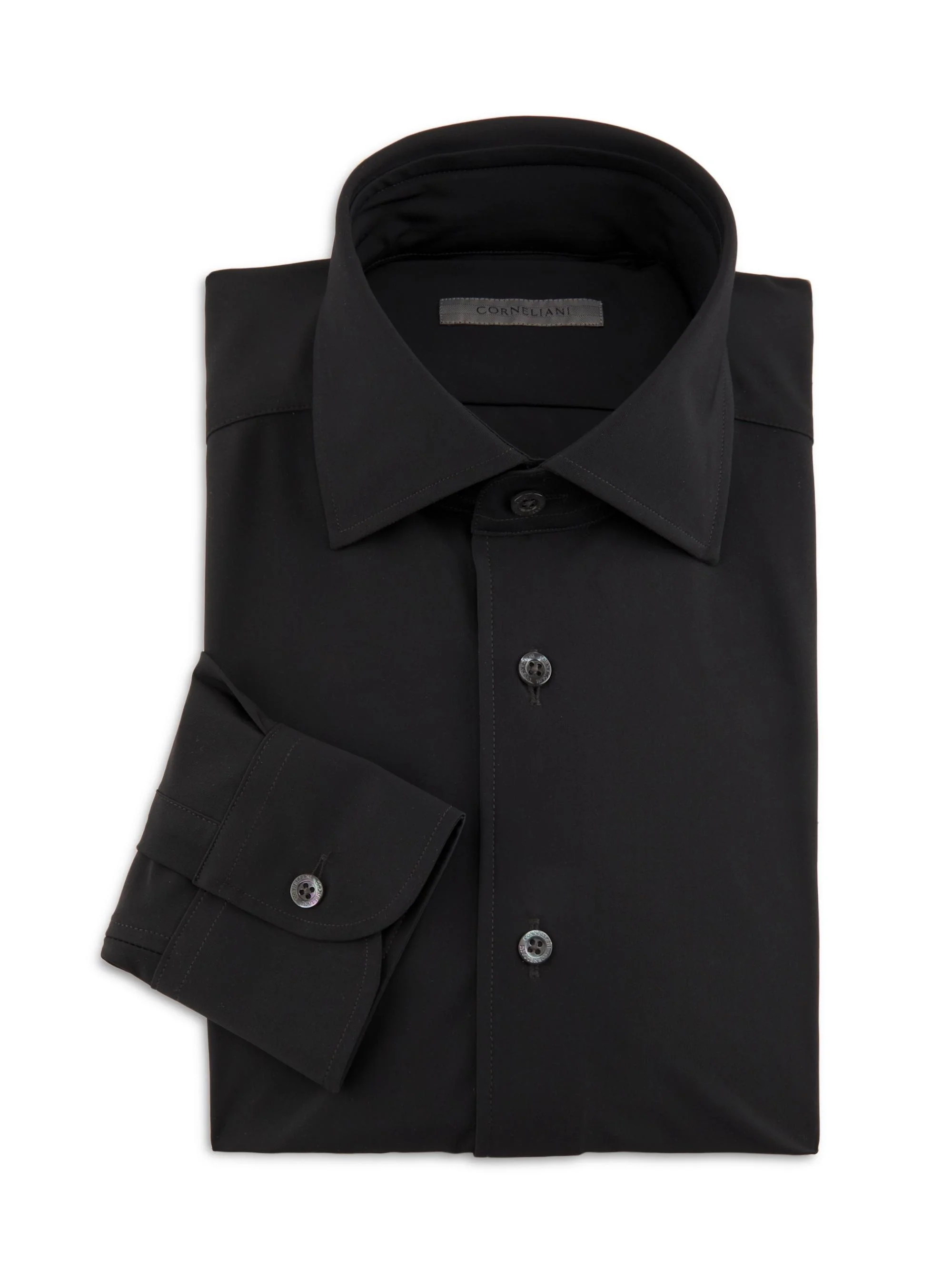 Men's Tech Dress Shirt - Black - 1