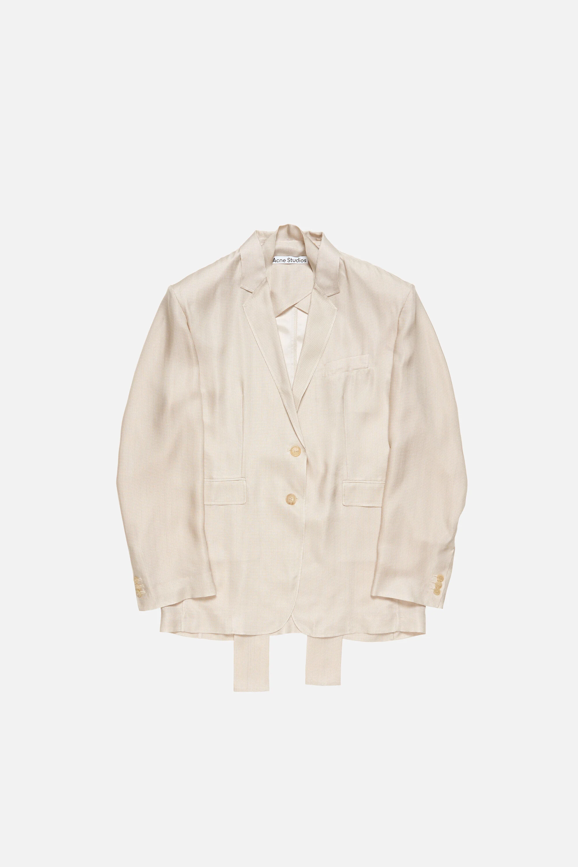 Single-breasted suit jacket - Beige Multi - 1