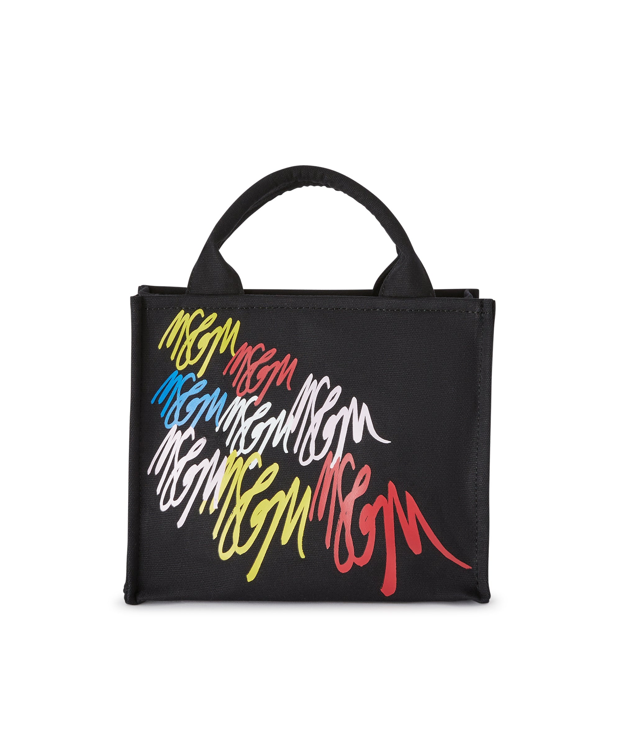 Blended cotton MSGM mini Canvas Tote Bag - 1