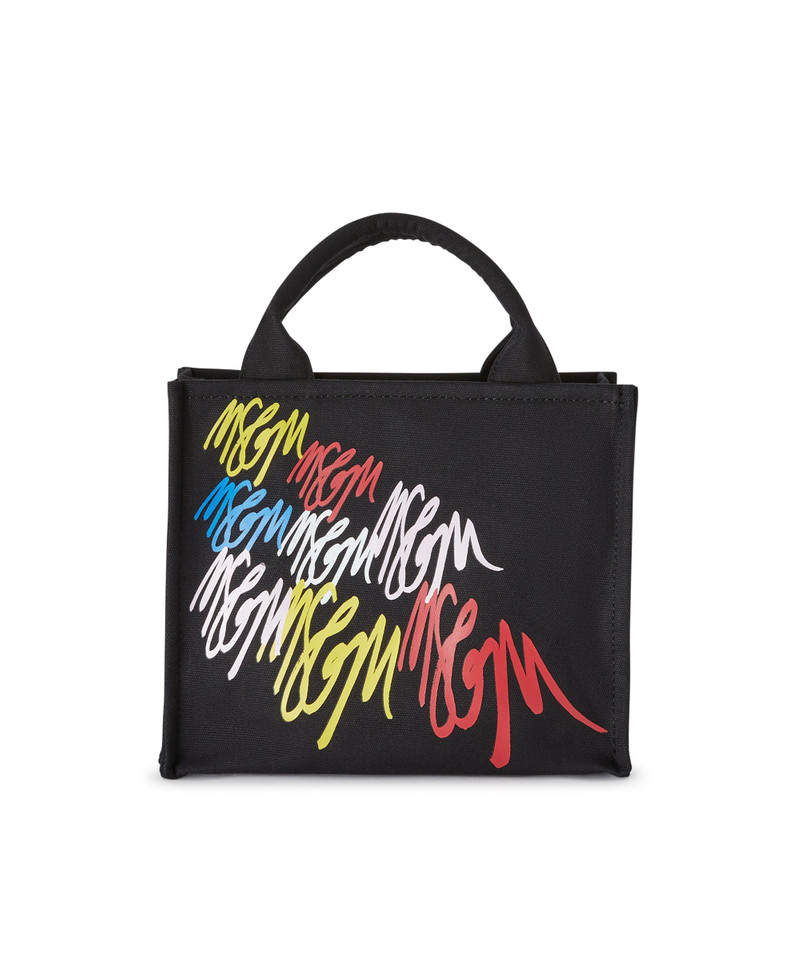Blended cotton MSGM mini Canvas Tote Bag 1