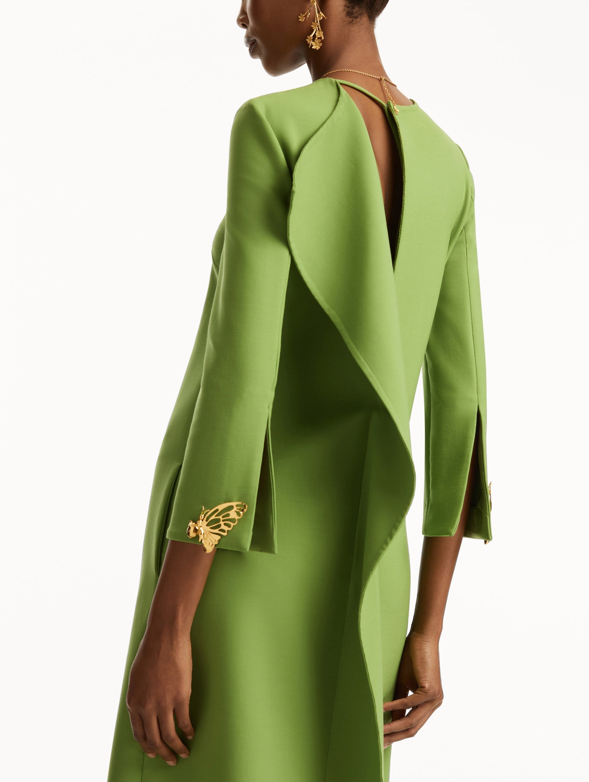 BUTTERFLY-DETAILED 3/4 SLEEVE CAFTAN - 5