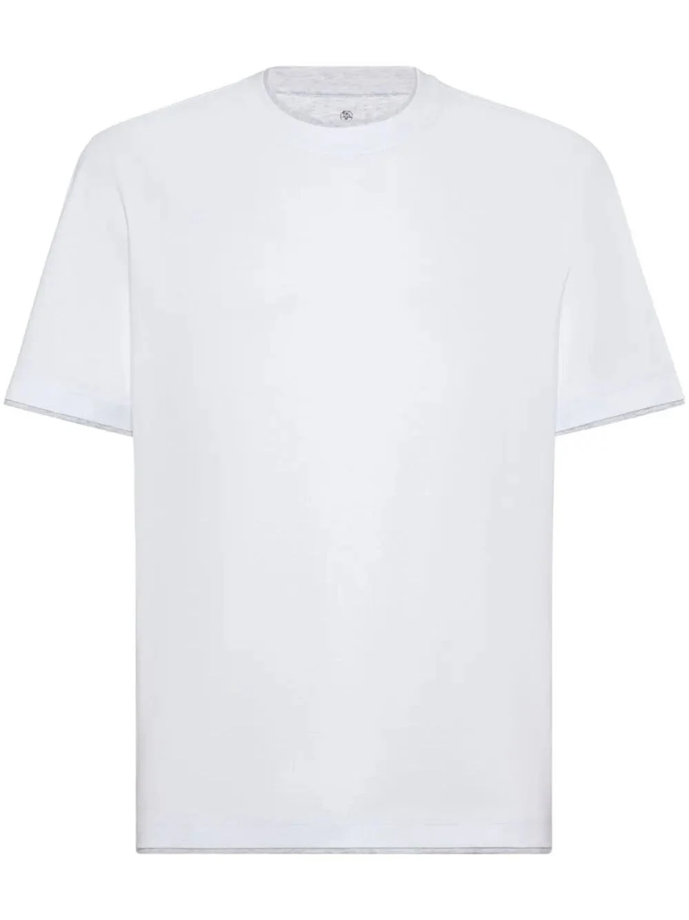 Brunello Cucinelli Men Crew Neck T-Shirt With Faux-Layering - 1