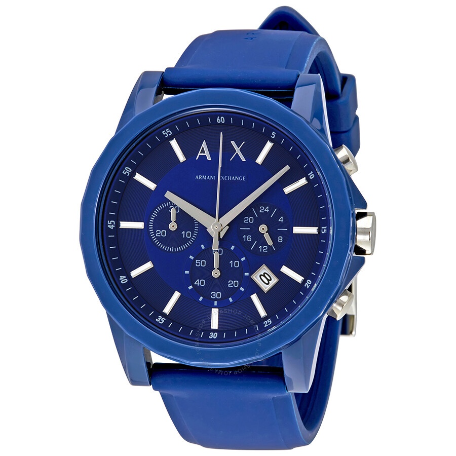 Armani Exchange - Open Box - Armani Exchange Active Blue Dial Men's Watch AX1327 - 1