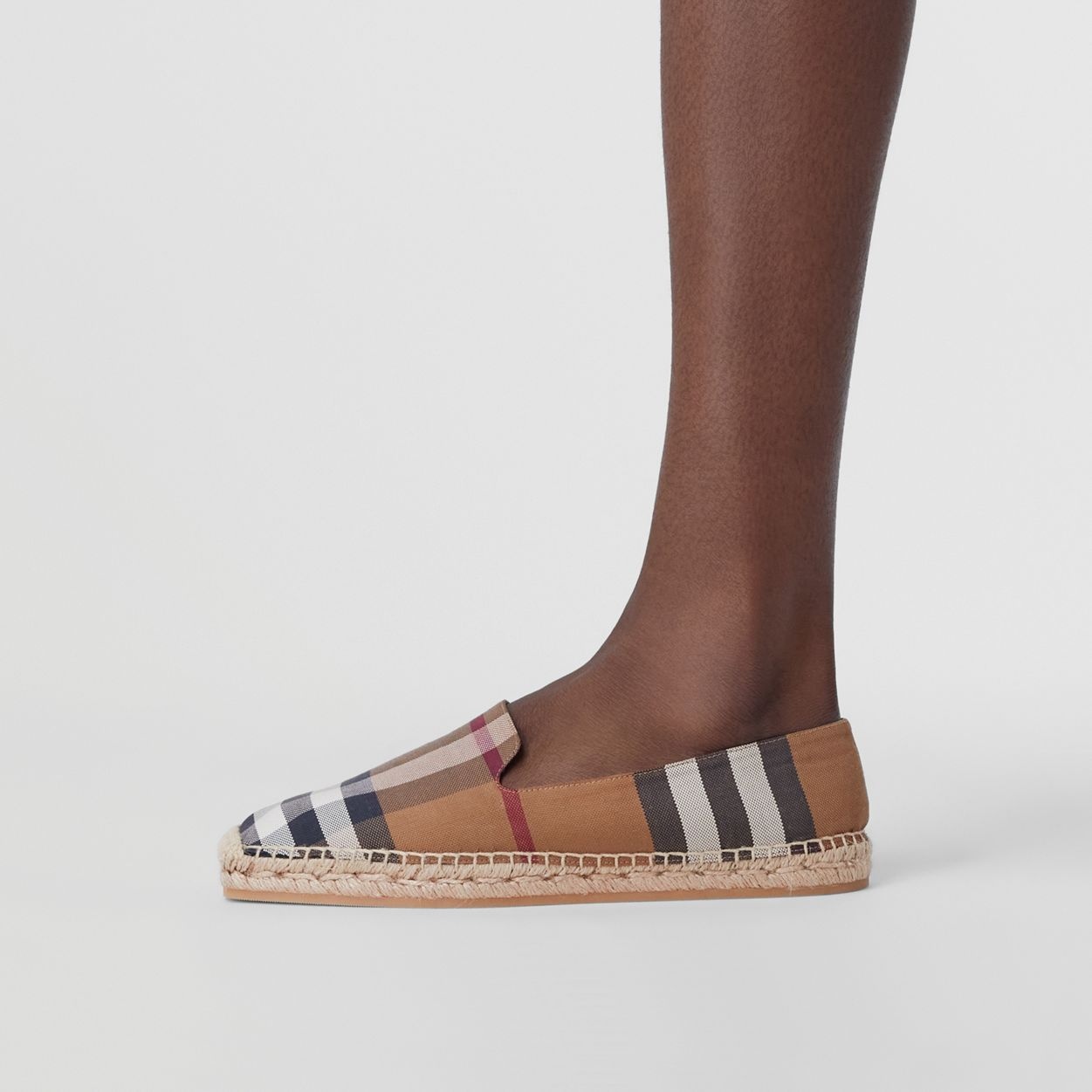 Check Cotton Espadrilles - 4