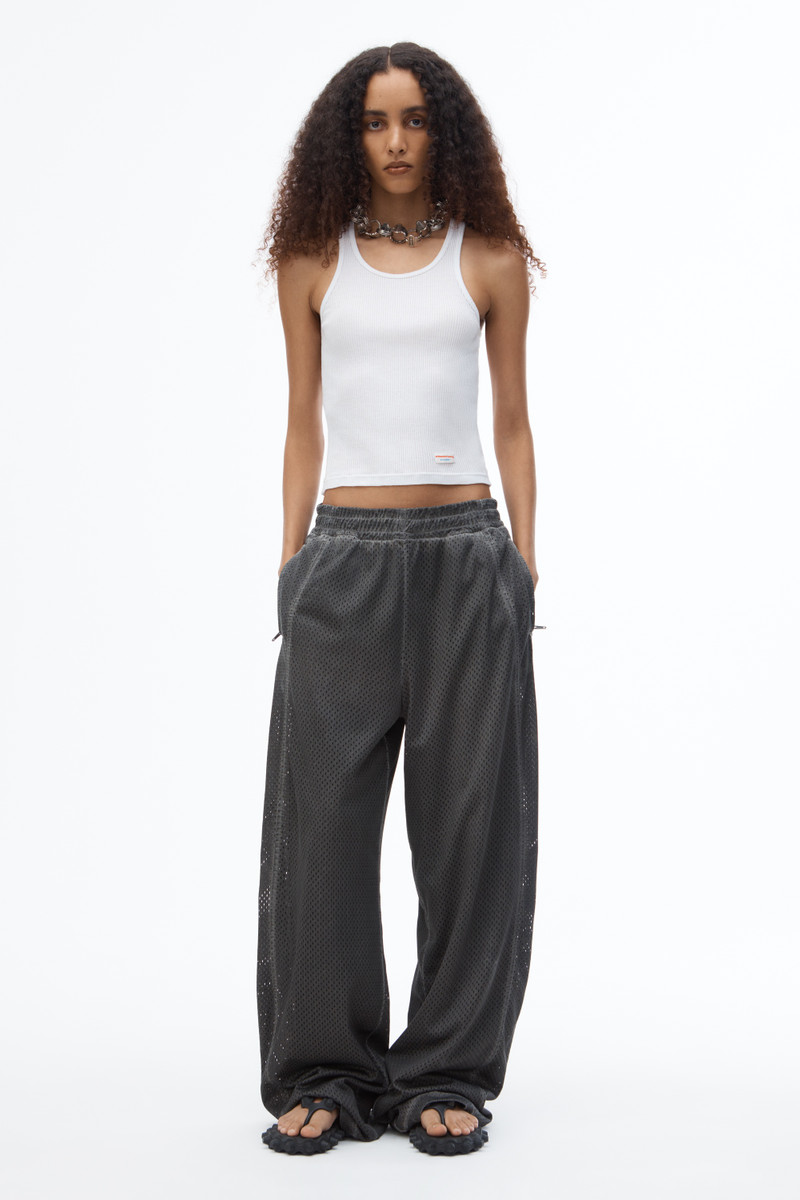 Alexander Wang Track Pant in Perforated Mesh outlook