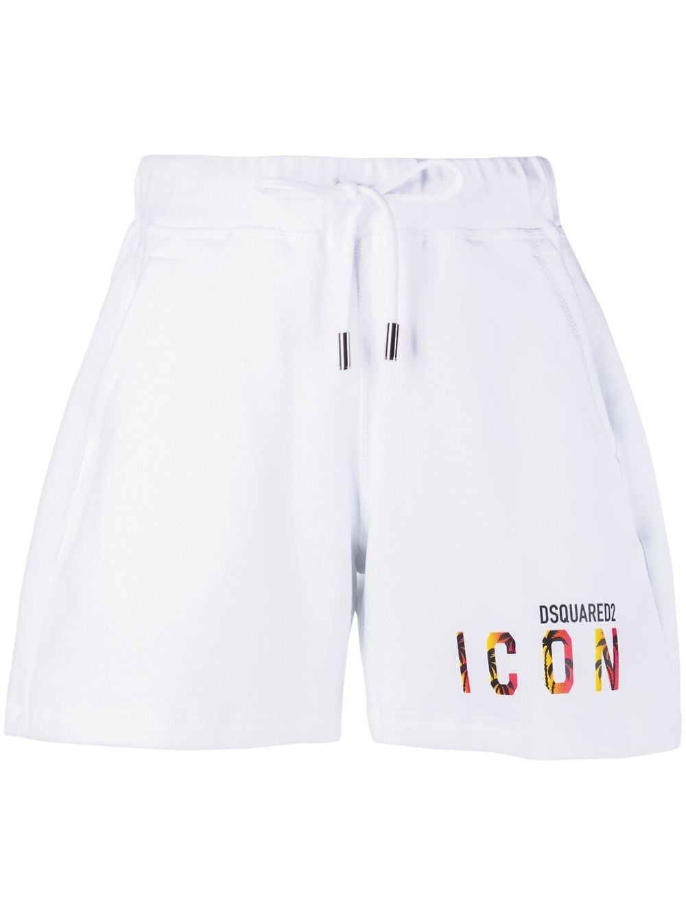 Icon logo-print track shorts - 1