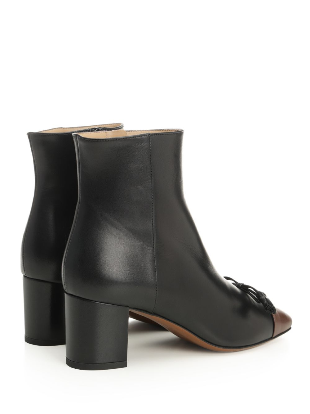 Bootie | Vg Valet Du Roi | T. 60 | Capretto/Antique Brass Logo Boots Black - 3