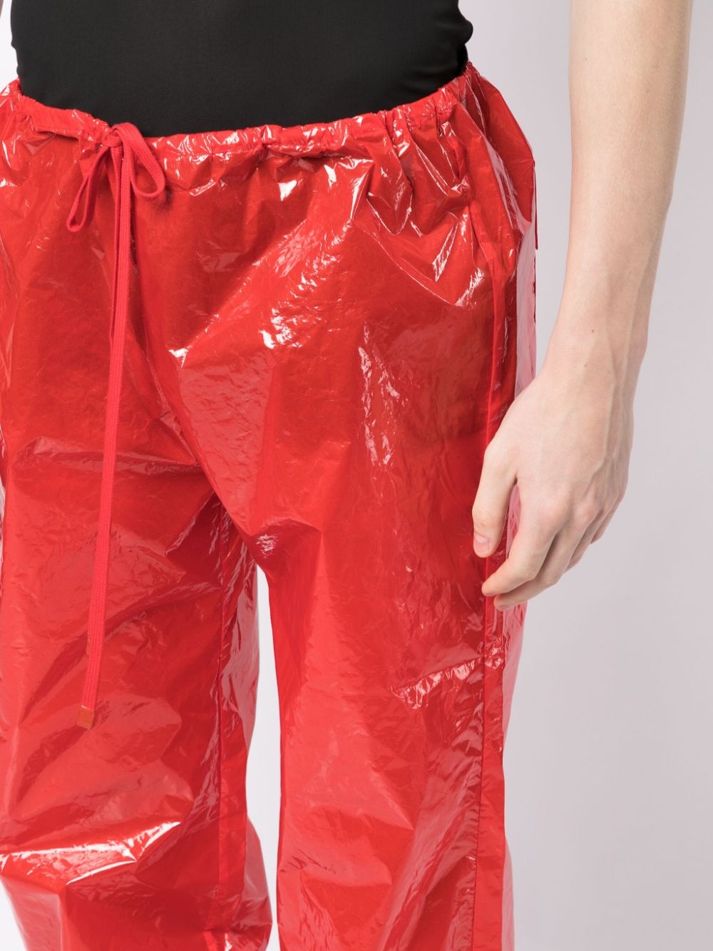 polished wide-leg trousers - 5
