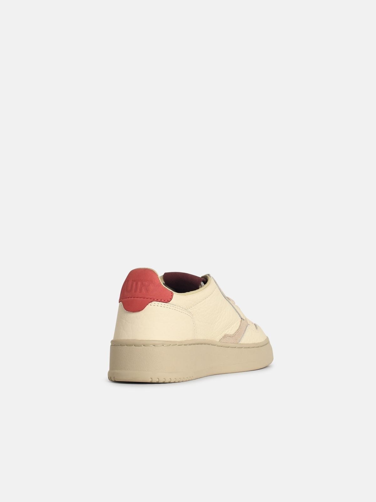 WHITE LEATHER SNEAKERS - 3