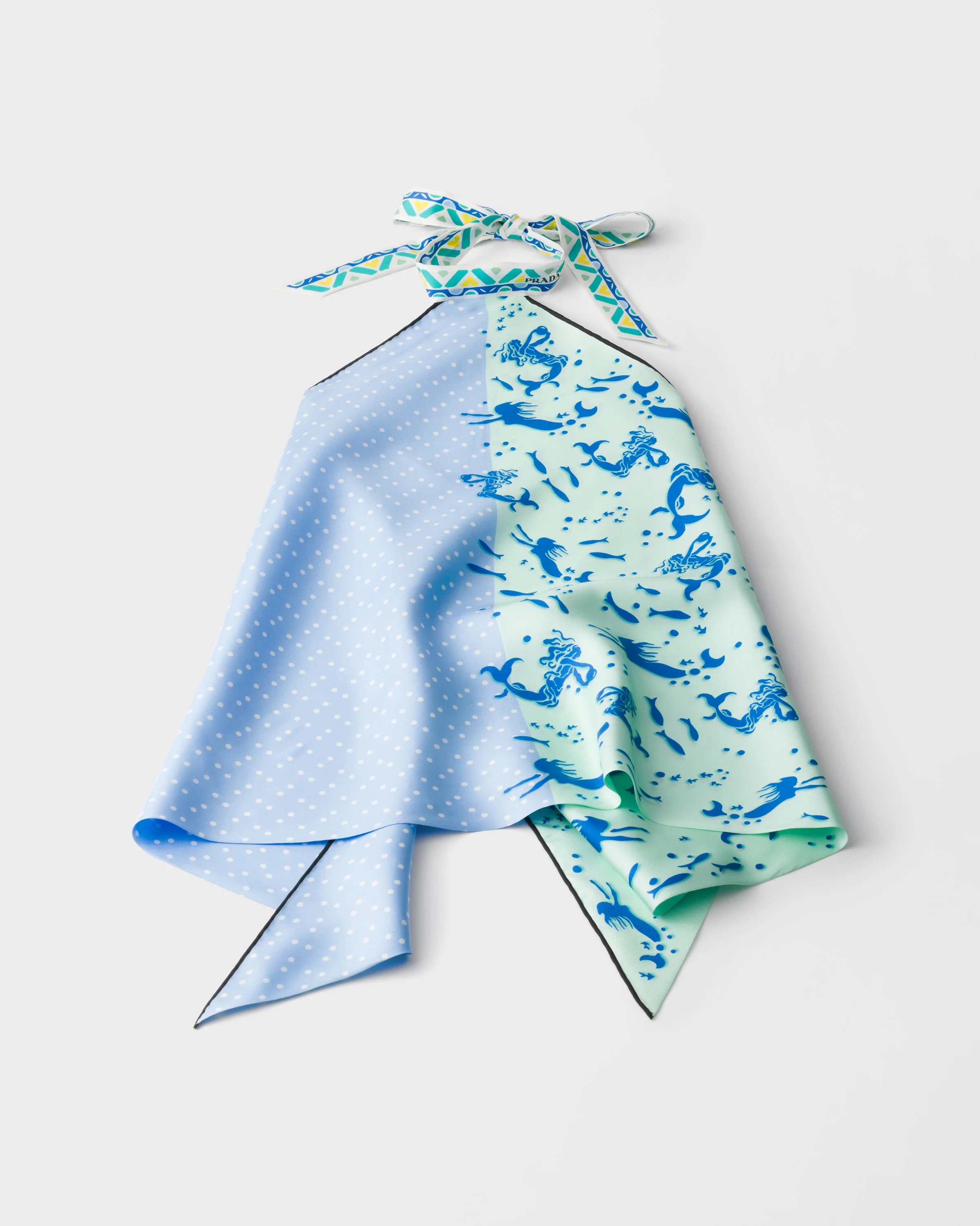 Printed silk twill top - 1