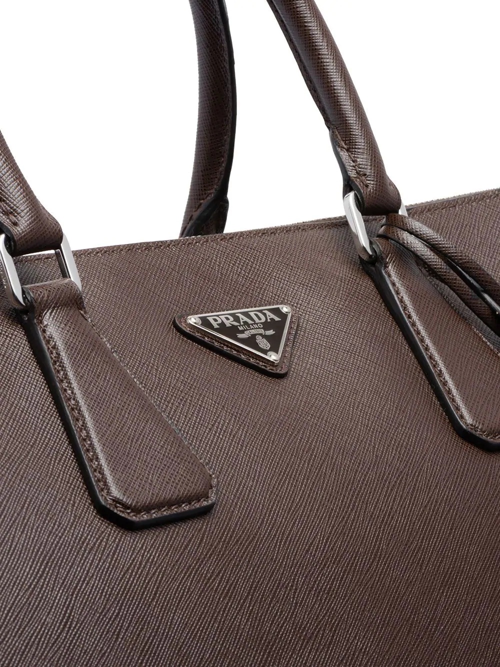 Saffiano leather briefcase - 4