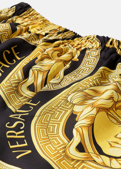 VERSACE Medusa Amplified Print Silk Shorts outlook