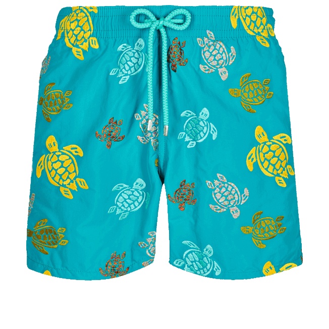 Men Swim Trunks Embroidered Ronde Des Tortues - 1